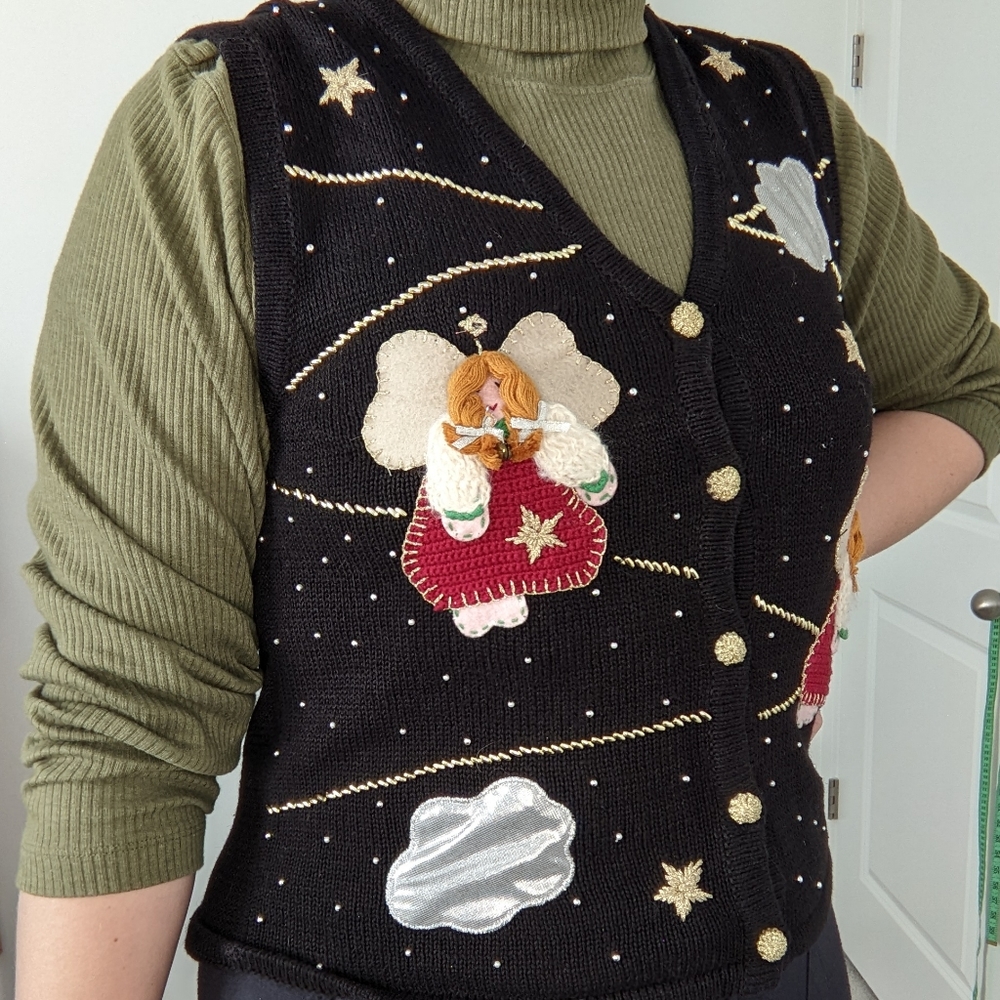 Vintage Christmas Angel Vest